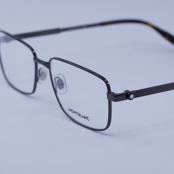 Montblanc MB0029O 006 Eyeglasses Ruthenium 58mm Rectangle Frame - Picture 7 of 9